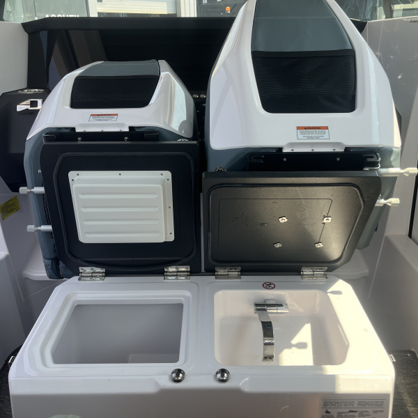 Axopar 29 XC Cross Cabin – Sellerie bleu pétrole complète | Port deun Marine