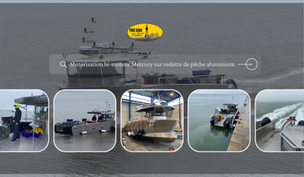 Vedette de pêche – Motorisation sur mesure par Port Deun Marine